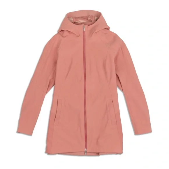 ルルレモン　RepelShell Rain Jacket size:6 Lululemon RepelShell Rain Jacket - Soft Denim - lulu fanatics